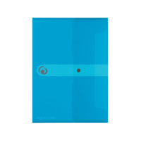 Dokumententasche A5 transparent blau easy orga to go, PP, 252 x 180 x 6 mm