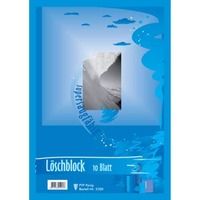 Löschblattblock, A4, 10 Blatt, farbig PVP 2300