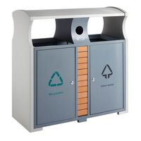 Recycling waste collector for outdoors