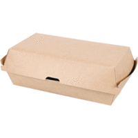 Sandwich-Boxen Bio Club 207x107x79mm Kraftpapier/PLA braun VE=25 Stück