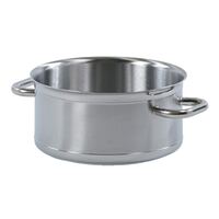Bourgeat Tradition Plus Casserole Pan of Stainless Steel Non Drip Edge 280mm