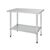 Vogue Prep Table Made of Stainless Steel without Upstand - 900X1200X600mm