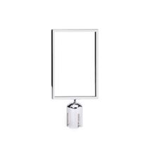 Sign frames for Budget retractable barrier