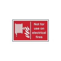 Not For Use On Electrical Fires Sign