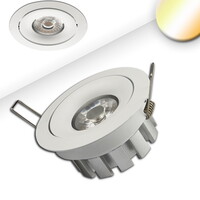 LED Einbaustrahler SUNSET, 15W 2200-3100K 1000lm 45°, CRI >95, Dim-to-warm, schwenkbar, weiß