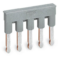 WAGO 280-485 25mm 5-pole Insulated Comb Style Jumper Grey