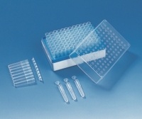 Micro test tubes and racks PP 1.2 ml Type 8-cap strip non-sterile loose PE