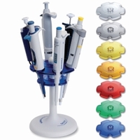 Pipette stands Twister™ universal 336 for single channel microliter pipettes Colour Diamond white