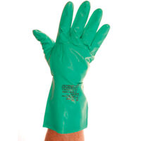Industrial Green Nitrile Gloves - Large - Pair