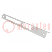 Frontal plate; angular,right; for electromagnetic lock; grey