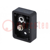 Connector: valve connector; socket; form B; 10mm; male; PIN: 3; 250V
