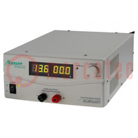 Power supply: laboratory; switched-mode,single-channel; 3÷15VDC