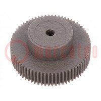 Spur gear; whell width: 16mm; Ø: 41mm; Number of teeth: 80; ZCL