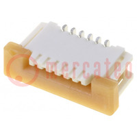 Connector: FFC/FPC; vertical; PIN: 6; ZIF; SMT; Easy-On; 125V; 1A