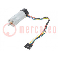 Motor: DC; with encoder,with gearbox; LP; 6VDC; 2.4A; 1300rpm