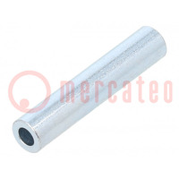 Spacer sleeve; 30mm; cylindrical; steel; zinc; Out.diam: 6mm