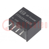 Converter: DC/DC; 3W; Uin: 21.6÷26.4V; Uout: 5VDC; Iout: 600mA; SIP4