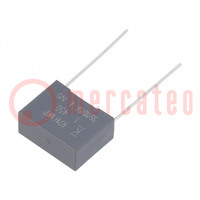Kondensator: Polypropylen; R71; 1uF; 18x13,5x7,5mm; THT; ±10%; 15mm