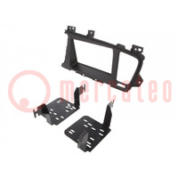 Radio frame; Kia; 2 DIN; matt black