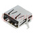 Socket; USB A; on PCBs; THT; PIN: 4; angled 90°