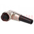 Plug; microphone; female; PIN: 6; with strain relief; for cable