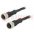 Cable: for sensors/automation; PIN: 12; M12-M12; 1m; plug; plug