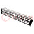 Mounting adapter; patch panel; RACK; screw; 19x24mm; Height: 2U