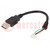 Cable-adapter; 120mm; USB; USB A