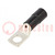 Tip: ring tube; M16; Ø: 16.5mm; 95mm2; crimped; for cable; insulated