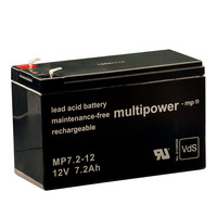 MULTIPOWER Standardtyp MP7.2-12 12V 7,2Ah AGM Versorgungsbatterie