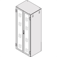 SCHROFF Porte double 1200H 800L verre IP20 fermeture 3 points