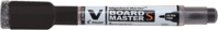 Whiteboard Marker V-Board Master S mit Schwamm, umweltfreundlich, nachfüllbar, 2.0mm (UF), Schwarz