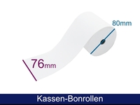 Kassenrolle - Normalpapier HF 76 80 12 (B/D/K), 60g, ca. 58m - inkl. 1st-Level-Support