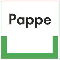 Pappe Abfallkennzeichnung - Textschild, PE-od. PP-Folie, 20 x20 cm