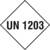 UN 1203, Größe (BxH): 25,0 x 25,0 cm, selbstklebende PVC-Folie