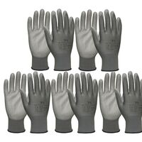 Produktbild zu Arbeitshandschuh Staffl PU-Touch Schutzhandschuh grau Größe 9 (L) | 5 Paar
