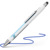 Kugelschreiber Epsilon Touch, Druckmechanik, XB, blau, Schaftfarbe: weiß-blau