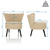 Loungesessel / Relaxsessel MANISO Stoff beige hjh LIVING