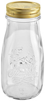 Flasche Quattro Stagioni mit Deckel; 440ml, 5.4x15.5 cm (ØxH); transparent; 12