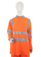 Beeswift LADIES Hi Visibility OR Long Sleeve POLO SML