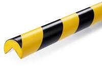 DURABLE Eckschutzprofil C25R, gelb/schwarz, selbstklebend, Ø 40 mm, Länge 1 m