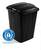 DURABLE Abfallbehälter DURABIN® ECO 90L quadratisch, schwarz