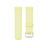 Fitbit Sport Band Bianco, Giallo Silicone