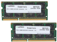 Mushkin SO-DIMM 16GB DDR3 Essentials Speichermodul 2 x 8 GB 1333 MHz
