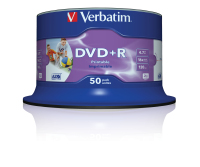 Verbatim DVD+R Wide Inkjet Printable ID Branded 4,7 GB 50 Stück(e)