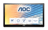 AOC 59 Series E1659FWU LED display 39,6 cm (15.6") 1366 x 768 pixelek Fekete