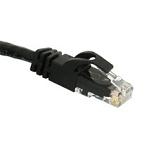 C2G Cat6 Snagless CrossOver UTP Patch Cable Black 3m netwerkkabel Zwart