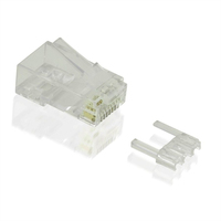 Value 21.99.3064 kabel-connector RJ-45 Transparant