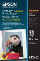 Epson Premium Glossy Photo Paper - 10x15cm - 20 Blätter