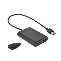 i-tec USB 3.0 / USB-C Dual Adaptador de Video de 4K HDMI